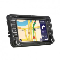 Autoestéreo de CD/MP3/USB/DVD/SD/BT/GPS. Controles al volante, con pantalla táctil de 7.5" y GPS.