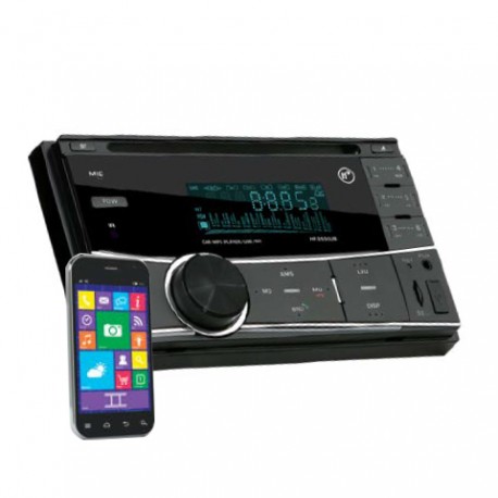 Autoestéreo de CD/MP3/USB/SD/BT doble din.
